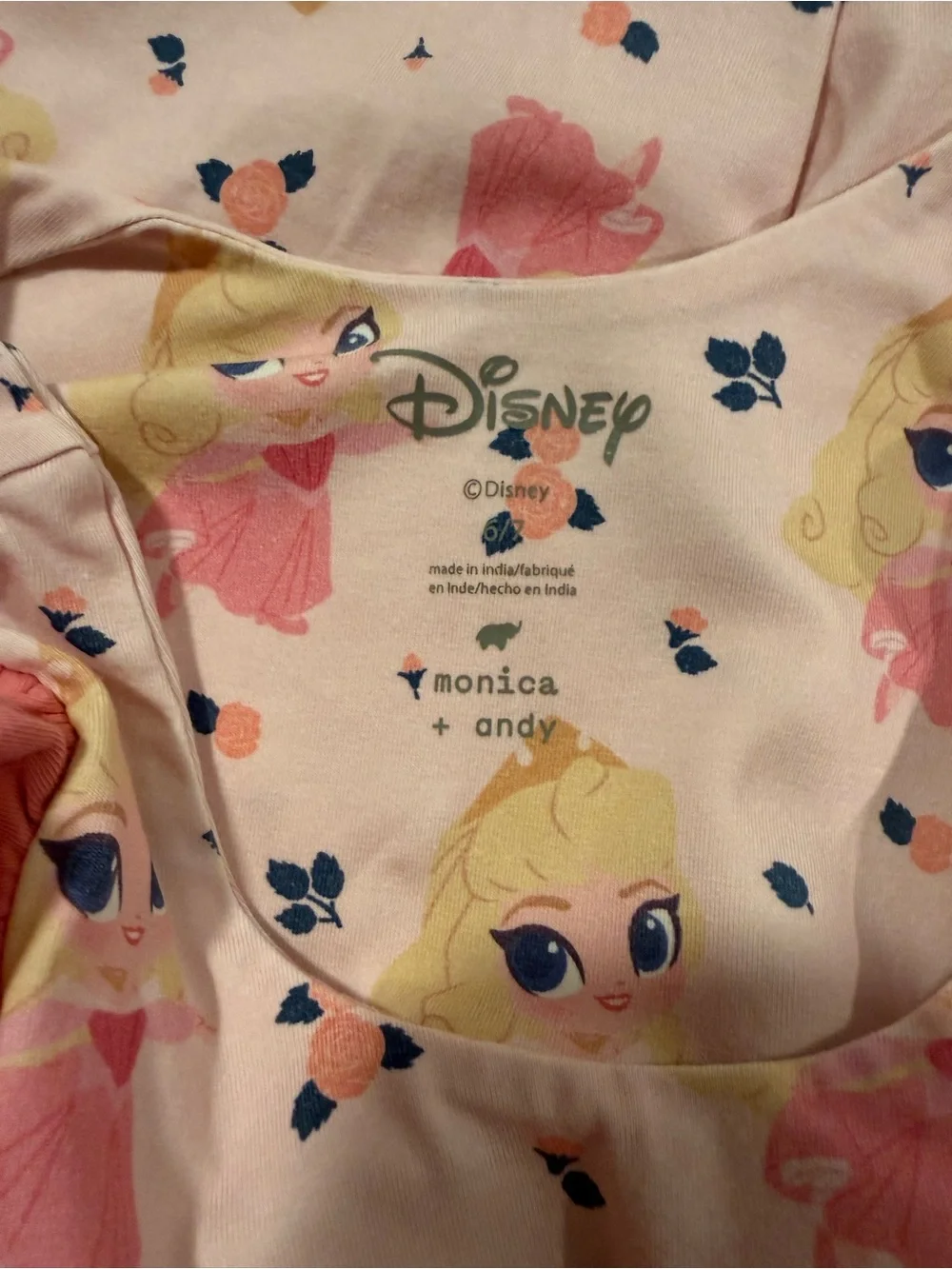 Disney x Monica + Andy Collab Princess Aurora skater dress with ruffle detail